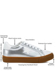 Jumping jacks Metallic Faux Leather Star Sneakers