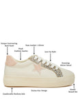 Bomber Metallic Star Glitter Sneakers