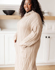 Bundled Beauty Turtleneck Sweater Dress