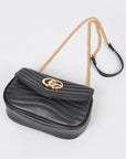 Logo Quilted Shoulder Swing Bag