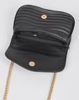 Logo Quilted Shoulder Swing Bag