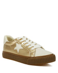 Jumping jacks Metallic Faux Leather Star Sneakers
