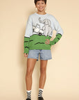 Elephant safari knit sweater