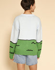 Elephant safari knit sweater