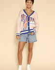 Tiger knit cardigan