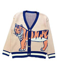 Tiger knit cardigan
