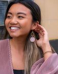 Layla Earrings - Rainbow Glitter
