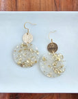 Zoey Earrings - Gold Flake