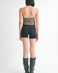 WRAPPED TOP WITH HALTER NECK