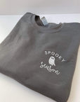 Spooky Season Embroidered Sweatshirt in Two Colors
