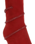 Roda Rhinestone Wrap-Around Stiletto Boots