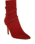 Roda Rhinestone Wrap-Around Stiletto Boots