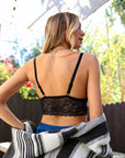 Velvet longline Lace Bralette