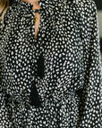 A Cheeky Little Time Tiered Dress in Black