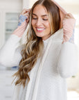 A Tad Chilly Waffle Knit Hoodie