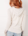 A Tad Chilly Waffle Knit Hoodie