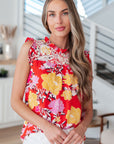 Among The Flowers Floral Top