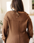 Back to Life V-Neck Sweater in Mocha