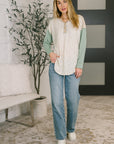 Because I Can Drop Shoulder Henley Top