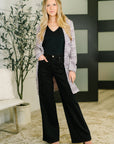 Brixton Tweed Midi Blazer in Lavender Ivory