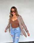 PREORDER: Camo & Cheetah Print Lola Cardigan