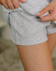 Call it What you Wanna Drawstring Skort in Grey