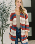 Definitely Dapper Striped Knit Cardigan