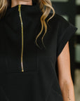 Easy Hustle High Neck Dress in Black
