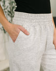 Every Second, Every Hour Jogger Bottoms in Heather Grey