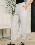 Every Second, Every Hour Jogger Bottoms in Heather Grey