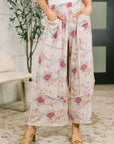 Follow the Flow Wide Leg Floral Bottoms