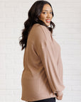 Good Things Are Coming V-Neck Top in Coffee