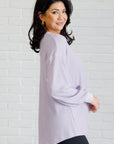 Good Things Are Coming V-Neck Top in Lavender