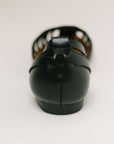 Gulla Woven Slip On Flats in Black