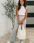 Halfway to Heaven Cropped Top in White