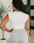 Halfway to Heaven Cropped Top in White