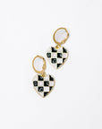 Heartbreaker Check Dangle Earrings