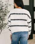 Ivy Lane Textured Sweater in White and Black