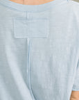Just Like That Relaxed Heather Tee in Blue