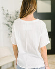 Just Like That Relaxed Heather Tee in Ivory