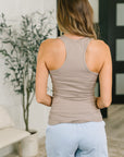 Keeping it Cool Scoop Neck Tank in Ash Mocha