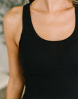 Keeping it Cool Scoop Neck Tank in Black