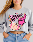 Let's Go Pennant in Grey Sweatshirt