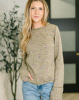 Literally Obsessed with Me Long Sleeve Top in Olive