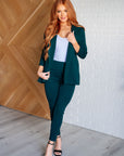 Magic Ankle Crop Skinny Pants in Hunter Green