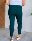Magic Ankle Crop Skinny Pants in Hunter Green