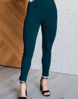 Magic Ankle Crop Skinny Pants in Hunter Green
