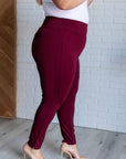 Magic Skinny 28" Pants in Wine