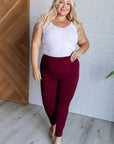 Magic Skinny 28" Pants in Wine