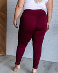 Magic Skinny 28" Pants in Wine
